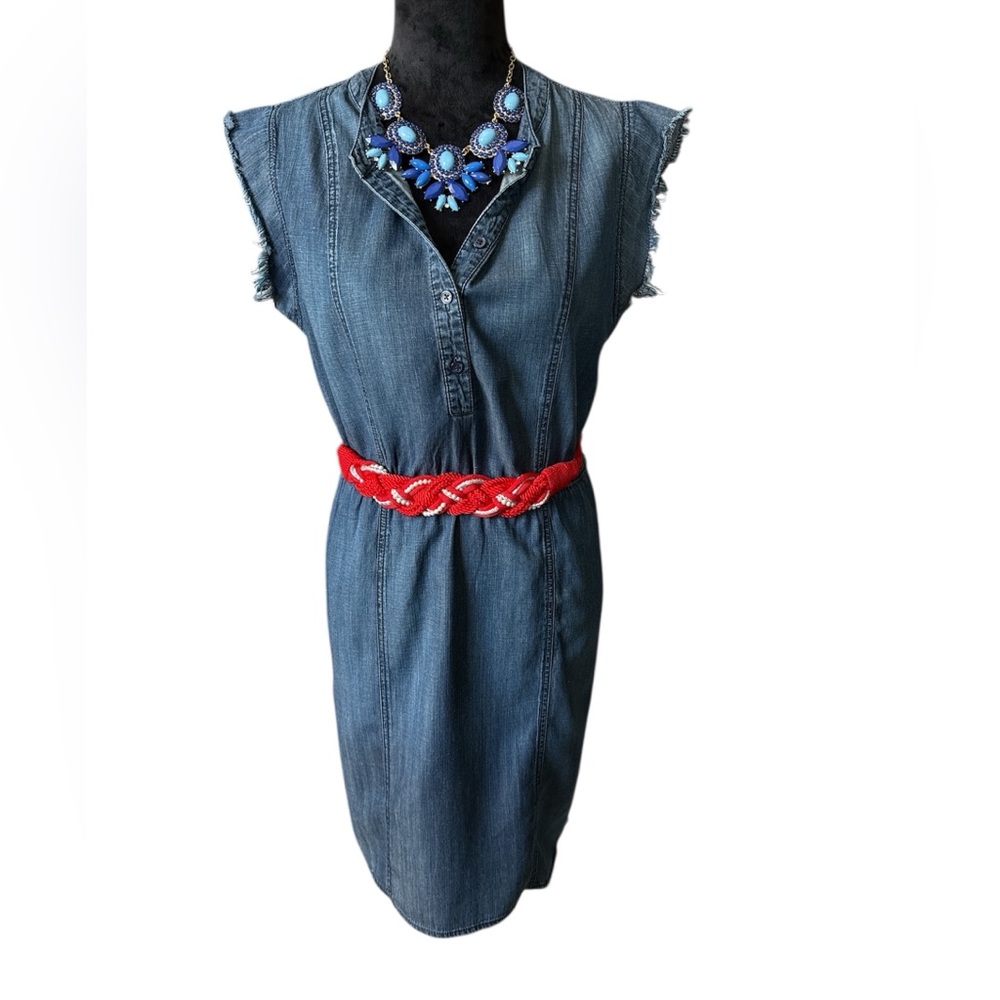 Chicos Soft-Denim Shirt Dress (size 4-6) - Picture 2 of 12